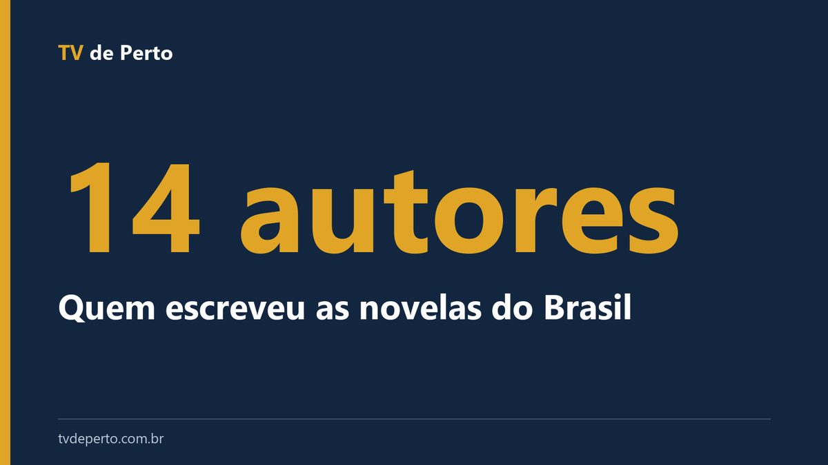 Arte do TV de Perto: Quem escreveu as novelas do Brasil