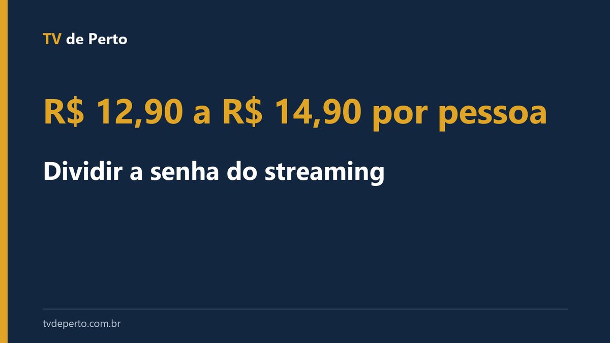 Arte do TV de Perto: Dividir a senha do streaming